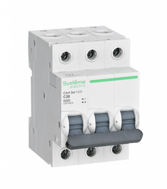 Автоматический выключатель С 20А 3P 4.5kA 400В, City9, Systeme Electric