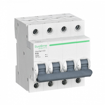 Автоматический выключатель B 32А 4P 4.5kA 400В, City9, Systeme Electric