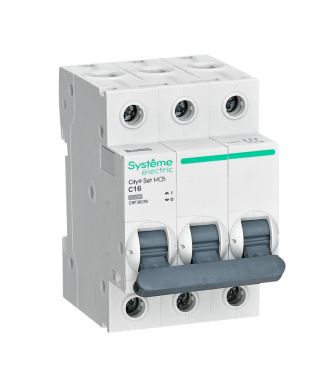 Автоматический выключатель 3P 16А С 6kA 400В, City9, Systeme Electric