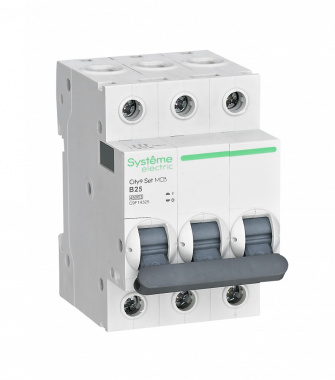 Автоматический выключатель B 25А 3P 4.5kA 400В, City9, Systeme Electric