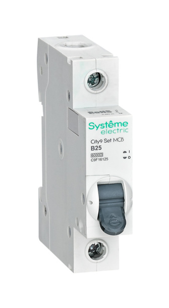 Автоматический выключатель 1P 25А B 6kA 230В, City9, Systeme Electric