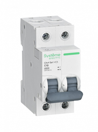 Автоматический выключатель С 10А 2P 4.5kA 230В, City9, Systeme Electric