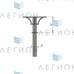 К54-1,0-0-5 кронштейн однорожковый