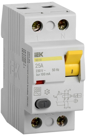 УЗО ВД1-63 2Р 25А 100мА ИЭК